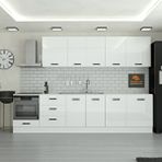 Yurkan 310 Cm Mutfak Dolabı Mdf Kapak Tezgah Dahil Yrkn310 97 Beyaz