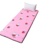 Yurt için Yumuşak Katlanır Yatak - Pembe 90x190 cm Sünger Uyku Matı Kiralık Yatak için İdeal Yerden Tasarruflu Yer Yatağı, Öğrenciler ve Misafirler için