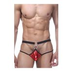 YurtMarketing 13T-Erkek Fantezi Slip-Jockstrap-YurtMarketing Fantezi Kırmızı Önü Halkalı Seksi Erkek String-tanga TG2745 Kırmızı XL
