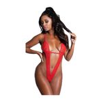 YurtMarketing 1T-Fantezi Babydoll - Gecelik-YurtMarketing Fantezi Kırmızı Dantel Mikro İç Giyim Gecelik TG2710115-5 Kırmızı XS