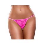 YurtMarketing 4T-Fantezi Tanga-Külot-String-YurtMarketing Fantezi Pembe Dantel String-Tanga TG278614 Pembe L