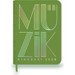 Yurtrenkleri Yayınevi 2026 Müzik Ajandası - 3BP-Yeşil - 17,5x21 cm