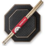Yurtrenkleri Yayınevi Bateri Davul Ritim Çalışma Pedi 12''+ 8" + Baget 5A (Üçlü Set)