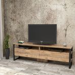 Yuru Design ML19 Iron Metal 2 Kapaklı 180 cm Tv Ünitesi Tv Sehpası