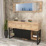 Yuru Design ML26 Iron Metal 4 Kapaklı Aynalı Konsol