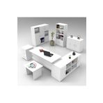Yuru Design Vario ABCDEFG2 3 Renk Ofis Masa Makam Takımı