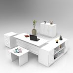 Yuru Design Vario ABCEF Beyaz Ofis Büro Masa Takımı