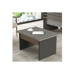 Yurudesign Antrasit 80x60 cm Vista B Ofis Sehpası