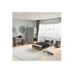 Yurudesign Dream Genç Odası Takımı 4'lü Set Karyola Komodin Gardrop Çalışma Masası Kahve-beton