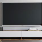 Yurudesign FR9-AW Future Çam-Beyaz Tv Ünitesi