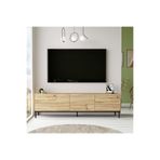 Yurudesign Luvio Tv Ünitesi Sehpası Metal Ayaklı 170cm Keçe-siyah Lv6-kl