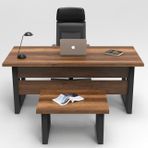 Yurudesign MN07-BA Marken Barok Ab Ofis Büro Masa Takımı