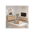Yurudesign Ocean Tv Ünitesi Orta Sehpa Konsol 3'Lü Set Sepet ON20-S