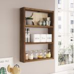 Yurudesign Pera 3'lü Duvar Rafı Mutfak Banyo Rafı Barok Pr1-Br