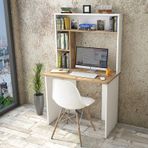 Yurudesign Raf Çam Beyaz Bremen Çalışma Masası Kitaplık