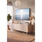 Yurudesign Sedra Tv Ünitesi Sehpası 3 Kapaklı Ahşap Ayaklı 150cm Kumsal-Sepet SD3-CS