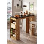 Yurudesign Style Bar Masası Ada Mutfak Yemek Masası Siyah-atlantik Çam St1-la