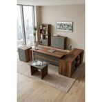 Yurudesign Vario ABCDEF Ofis Büro Masa Takımı Barok-Antrasit VO17-BA - Ceviz - Siyah