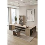Yurudesign Vario ABCDF Ofis Büro Masa Takımı 3 Renk VO15-OB - Meşe - Siyah