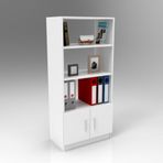 Yurudesign Vario D Ofis 3 Renk Beyaz Kitaplık