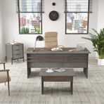 Yurudesign Vista Abc Ofis Büro Masa Takımı Kahve-beton-antrasit Vs7-cga