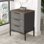Yurudesign Vista C Ofis Keson Metal Ayaklı Kahve-beton-antrasit Vs3-cga