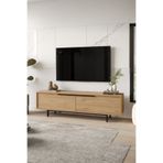 Yurupa Bohem Tv Ünitesi 160cm Tv Sehpası Metal Ayaklı Sepet BOH1-S