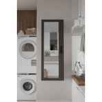 Yurupa Luna 4 Raflı Sürgülü Aynalı Banyo Dolabı Çok Amaçlı Dolap Antrasit Lun1-An