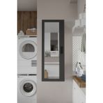Yurupa Luna 4 Raflı Sürgülü Aynalı Banyo Dolabı Çok Amaçlı Dolap Atlantik Çam-Antrasit Lun1-Aa - Antrasit - Atlantik Çam