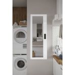Yurupa Luna 4 Raflı Sürgülü Aynalı Banyo Dolabı Çok Amaçlı Dolap Atlantik Çam-Beyaz Lun1-Aw - Atlantik Çam - Beyaz