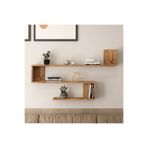 Yurupa Wall R10 Modern Duvar Rafı Kitaplık Atlantik Çam WAL10-A