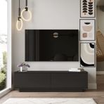 Yurupa Yurudesign Fonda Tv Ünitesi Sehpası Ağaç Dokulu Siyah FN1-LB
