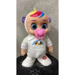 Yürüyen ve Dans Eden Oyuncak Crybabyy Emzikli Müzikli Pilli Emziği Çıkarınca Ağlayan Peluş Bebek - Beyaz