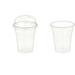 Yuşa Pack 350 cc Plastik Pet Bardak + Bombe Delikli Kapak 25'li