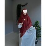 Yüsra Collection Ayrobin Elbise ve Uzun Sufle 2’li Takım Kombin - Ekru - Kiremit - Standart