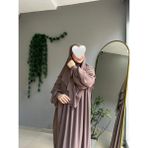 Yüsra Collection Liza Elbise ve Kısa Sufle 2’li Takım - Vizyon - Standart