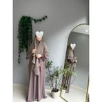 Yüsra Collection Liza Elbise ve Uzun Sufle 2’li Takım - Vizyon - Standart