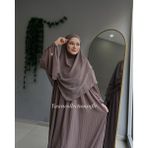 Yüsra Collection Papatya Nakışlı Liza Elbise ve Kısa Sufle 2 'li Takım - Vizyon - Standart
