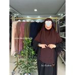 Yüsra Collection Tesettür Gölgeli Oval Sufle - Acı Kahve