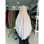 Yüsra Collection Tesettür Gölgeli Oval Sufle - Bej
