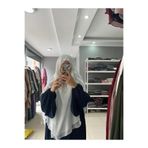 Yüsra Collection Tesettür Gölgeli Oval Sufle - Ekru