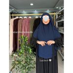 Yüsra Collection Tesettür Gölgeli Oval Sufle - Lacivert
