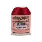 Yüsra Shop Altınbaşak Polyester 328 Kırmızı Dantel İpliği 20 Gr yazma ipi