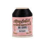 Yüsra Shop Altınbaşak Polyester Siyah Dantel İpliği 20 Gr yazma ipi