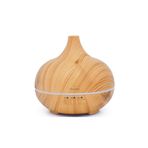 Yussraw Oda Hava Nemlendirici - 7 Renk LED Işıklı Buhar Makinesi Aroma Difüzörü Humidifier Açık Kahve 400ml