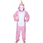 Yüsü Yetişkin Pembe Unicorn Hayvan Kostümü - L
