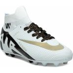 Yusuf Shoes Yusufshoes Boğazlı Yetişkin Çocuk Unisex Halısaha Krampon Futbol Ayakkabısı Beyaz Plastik Malzemeden