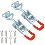 YUTOU 2 adet metal germe kilidi, vidalı, 100 kg, küçük kol gerici, duvar panosu kilidi, hızlı gerici, kıskaç kapak kilidi, ayarlanabilir tutma kapasitesi, kıskaç düğmesi, toggle mandal
