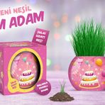 YUUP Doğum Günü Temalı Çim Adam 6'lı Set – Çocuklar İçin Eğitici ve Eğlenceli Bitki Yetiştirme Kiti