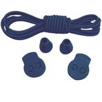 Yuvarlak, 100 cm Elastik Akıllı, Kilitle, Tak-Bırak Bağcık, Yeni Nesil, Bağlamaya Gerek Olmayan Bot, Spor, Klasik Ayakkabı Bağcığı (Koyu Lacivert)